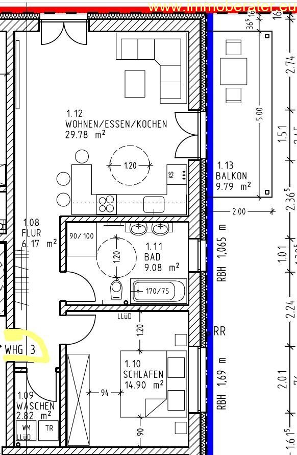Erstbezug / Moderne 2-Zimmer-Whg. mit Terrasse u. Balkon / EG / WFL 67,65 m2 / Energiesparhaus / ab 01.06.2026 zu vermieten! 