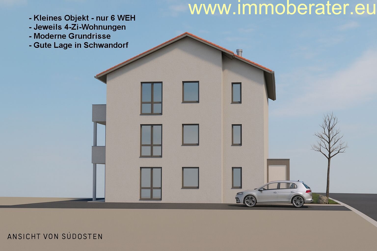 Schwandorf: Kap. Anlage oder Eigenbezug- / Projektierte-4-ZI-Whg-WFL 99 m2 / beste Bauqualität-KfW 40-QNG- höchste Förderung möglich! 