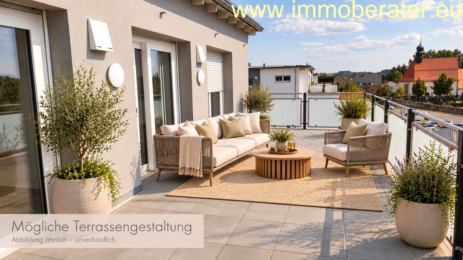 Kemnath: Repräsentative Penthouse-Whg / 2-Zimmer - WFL 87 m2 / auch als Büro nutzbar /TG-Stellplatz vorhanden / Energiesparhaus . 